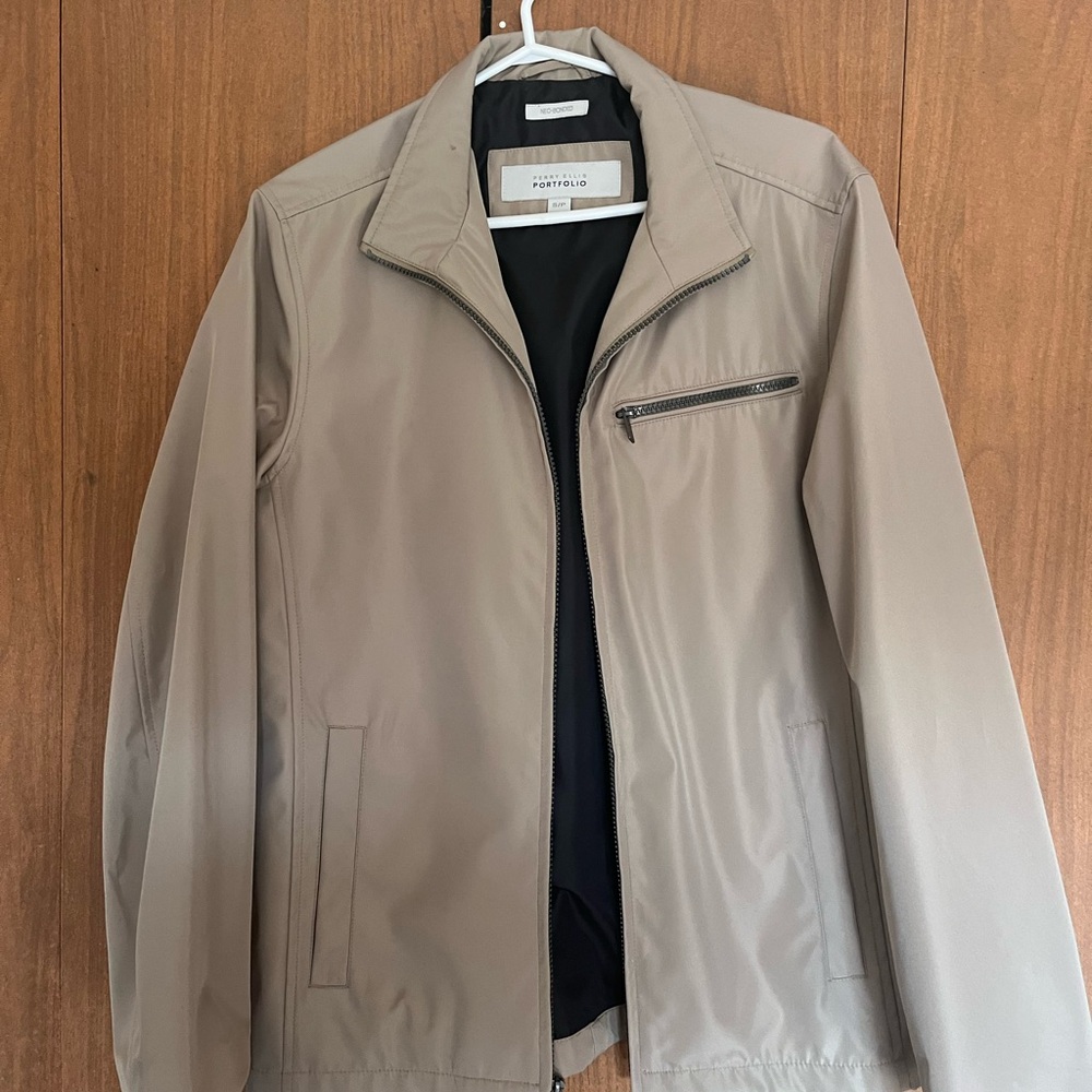 Perry Ellis Portfolio varsity jacket.
